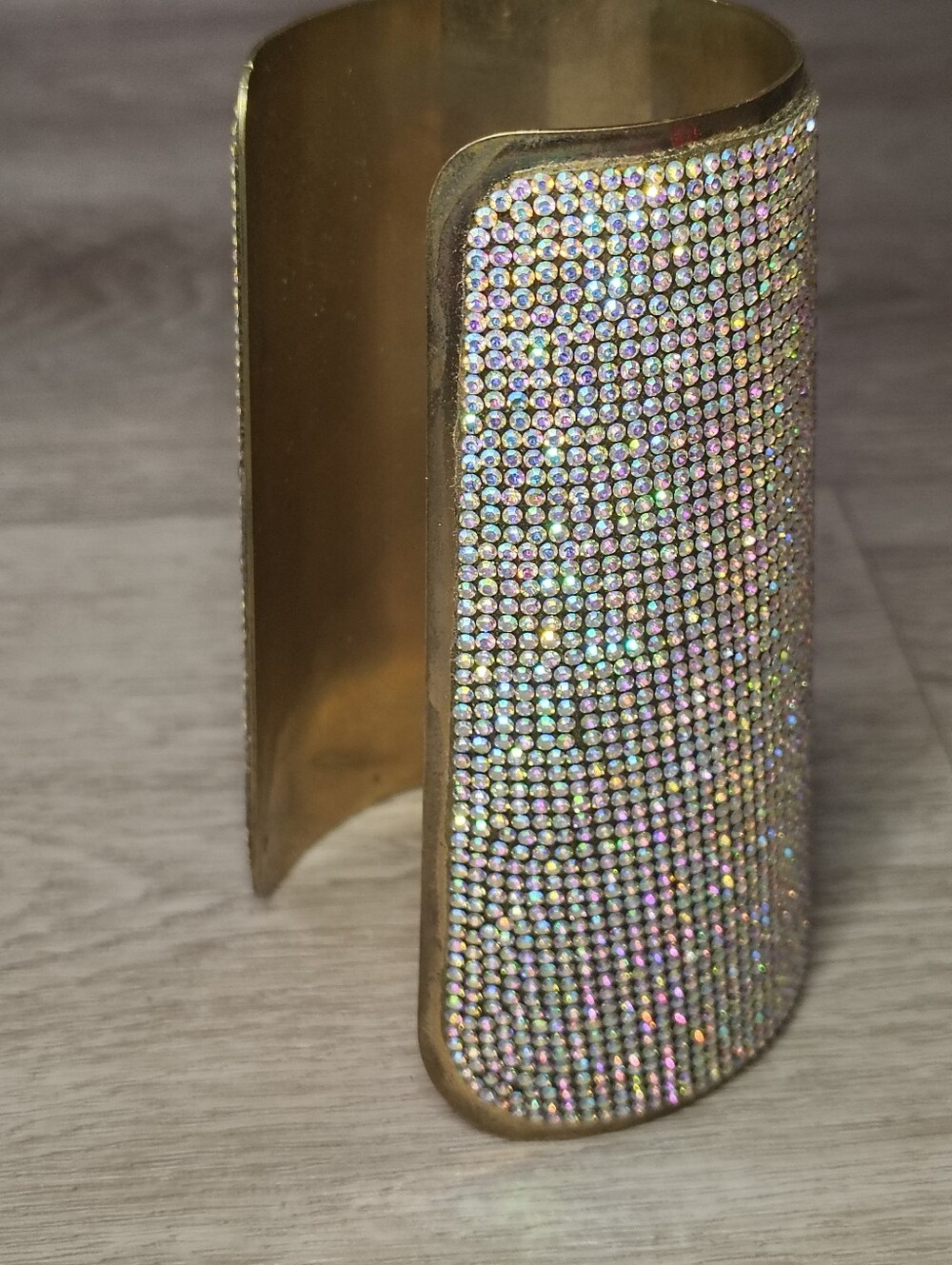 Sparkling Rhinestone Translucent Wrist Cuff - Picture 3 of 6